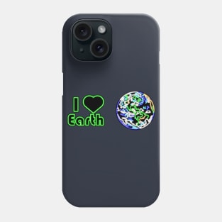 Electric Solar System I Heart Earth Phone Case