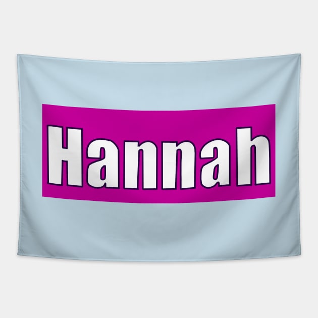 Top 10 best personalised gifts 2022  - Hannah -personalised, personalized  name white on pink - custom name Hannah Tapestry by Artonmytee