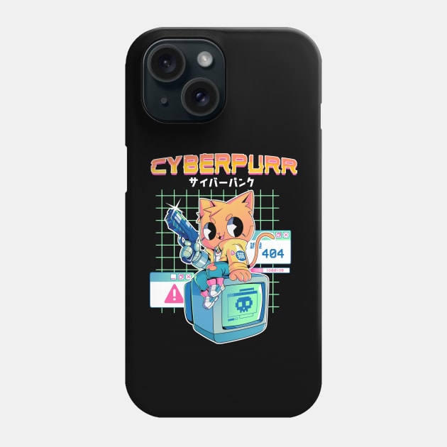 Cyberpurr Phone Case by TheDody36