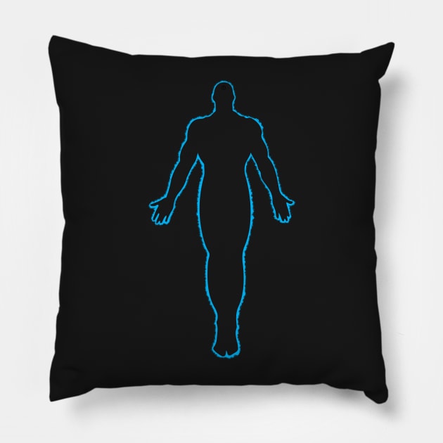 Dr Manhattan Watchmen Pillow by Bukeater