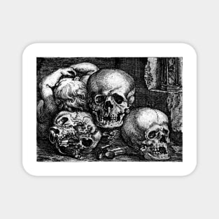 Child with Three Skulls - Barthel Beham Magnet