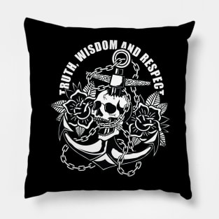 Pirates skull and anchor Pillow