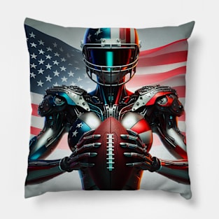 American Woman NFL Football Player #3 Pillow