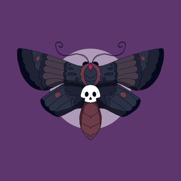 Goth Moth Tattoo Style by SarahStrangeArt