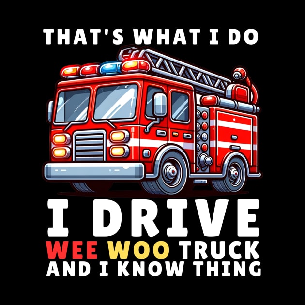 That's What I Do, I Drive Wee Woo Truck and I Know Things by GP SHOP