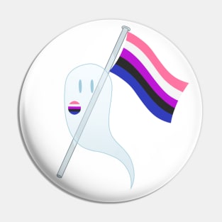 Pride Ghosts - Genderfluid Pin