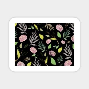 festive watercolor flowers 3 Magnet