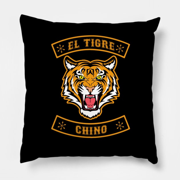 El Tigre Chino Pillow by buby87