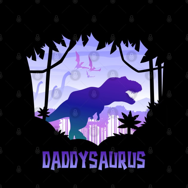 Daddysaurs T-Rex Daddy Saurus Matching Dinosaur by PinkyTree