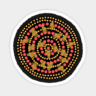 Awesome Aboriginal Dot Art Magnet