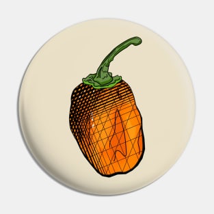 Habanero Chilli Pepper Sticker Spicy Hot Jalapeno Carolina Reaper Pin