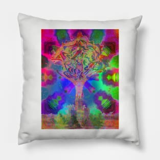 Annie Beasent&#39;s Sound of God with a psychedelic touch Pillow