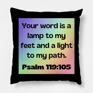 Bible Verse Psalm 119:105 Pillow