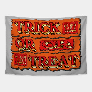 vintage halloween custom typography Tapestry