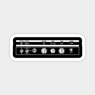 Orange Tiny Terror Control Panel (White) Magnet
