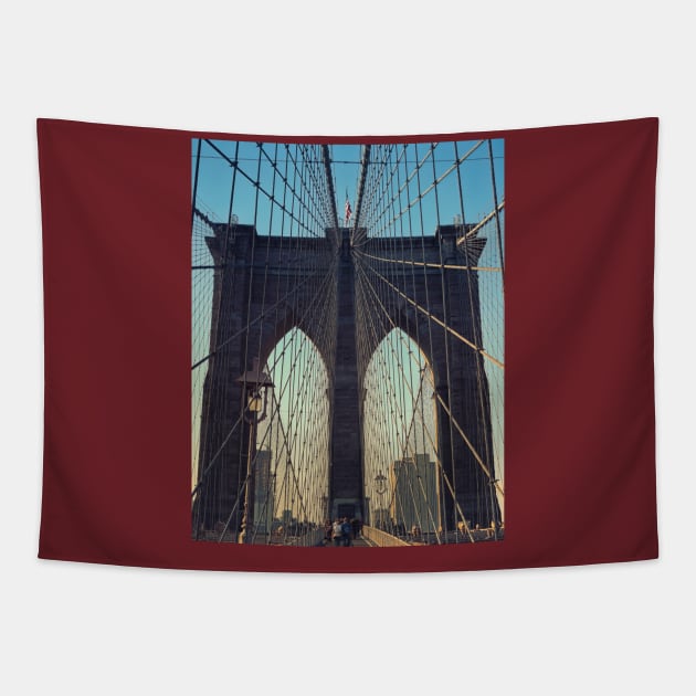 Brooklyn Bridge Tapestry by Deisgns by A B Clark 