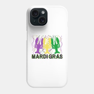 Mardi Gras Crawfish Seafood Party. Phone Case