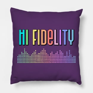 Music High Fidelity Equalizer Bars Pillow