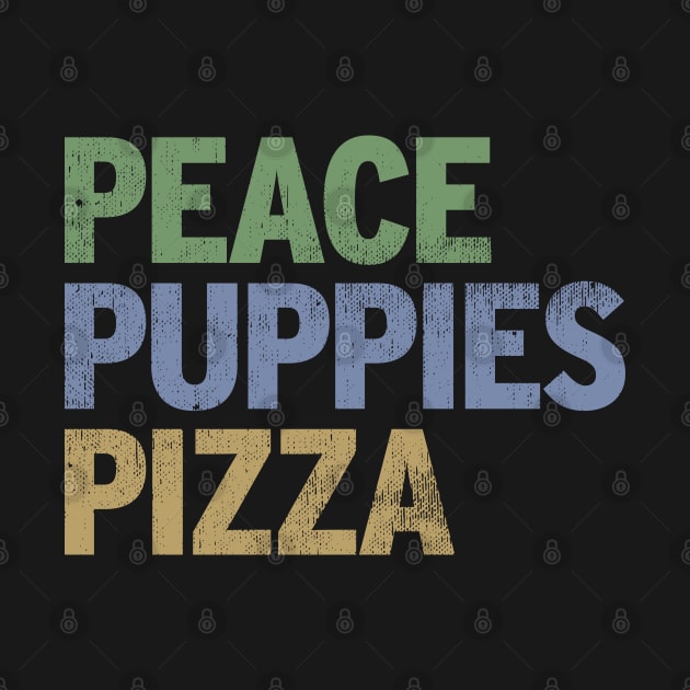 Peace Puppies Pizza by DesignCat