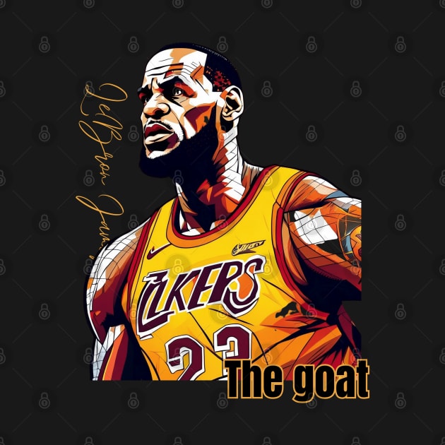 Lebron James goat Victor illustration artwork by Nasromaystro