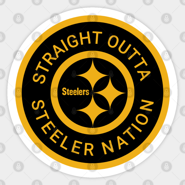 Straight Outta Steeler Nation - Pittsburgh Steelers - Sticker