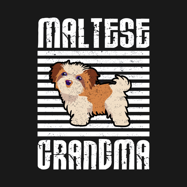 Maltese Grandma Proud Dogs by aaltadel