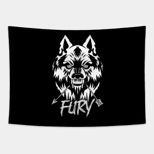 Wolf Fury Tapestry