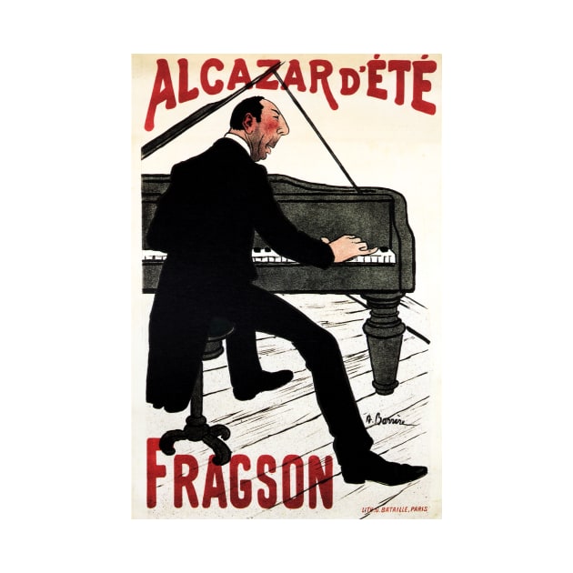 ALCAZAR D 'ETE FRAGSON Piano Music Hall Paris Vintage French Art Nouveau by vintageposters