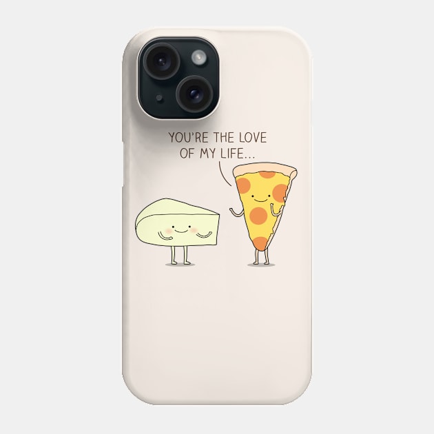 Pizza love Phone Case by milkyprint