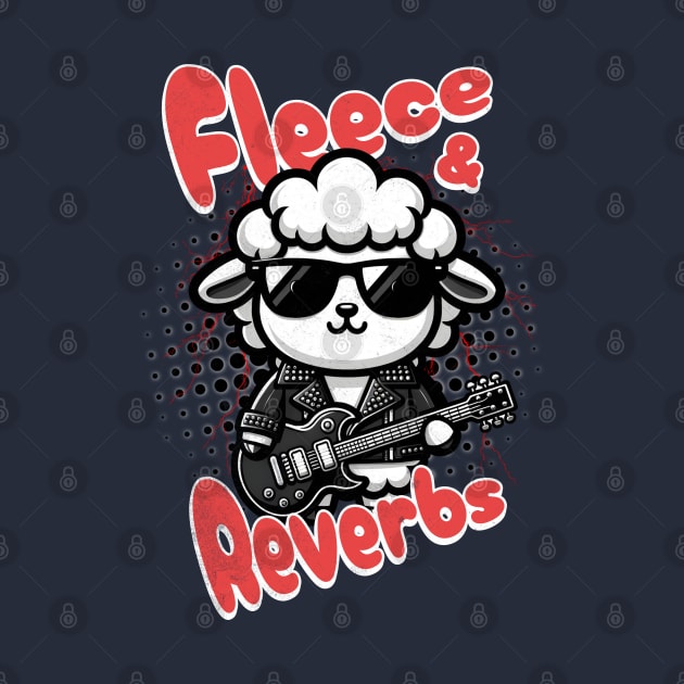 Sheep Funny Rocker - Fleece & Reverbs by alcoshirts