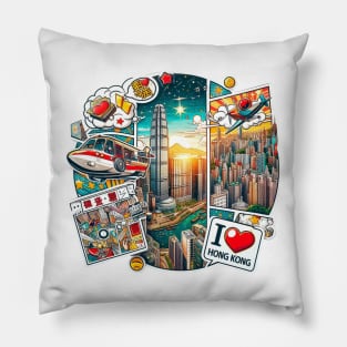 I Love Hong Kong Pillow