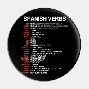 Spanish Verbs Pin