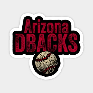 DBacks Vintage Weathered Magnet