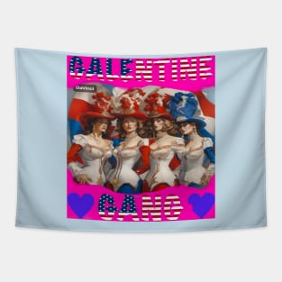 Galentines gang rodeo party night Tapestry