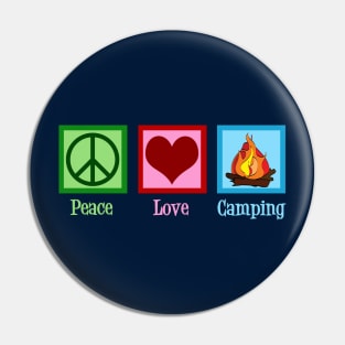 Cute Peace Love Camping Pin