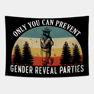 Prevent Gender Reveal Parties Vintage Tapestry