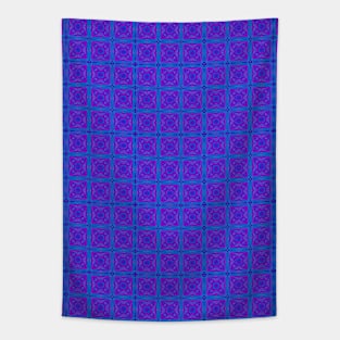 Purple Tile Pattern Tapestry