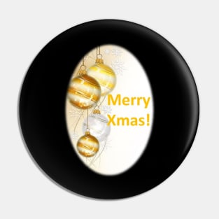 Golden Xmas Wishes Pin