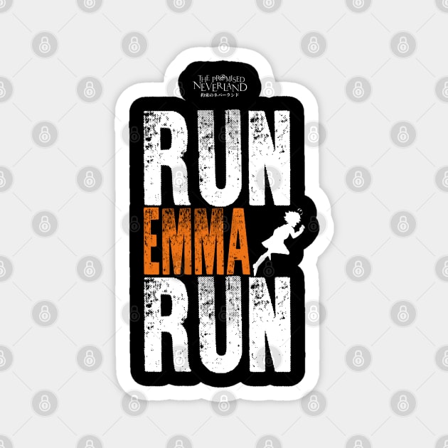 THE PROMISED NEVERLAND: RUN EMMA RUN Magnet by FunGangStore