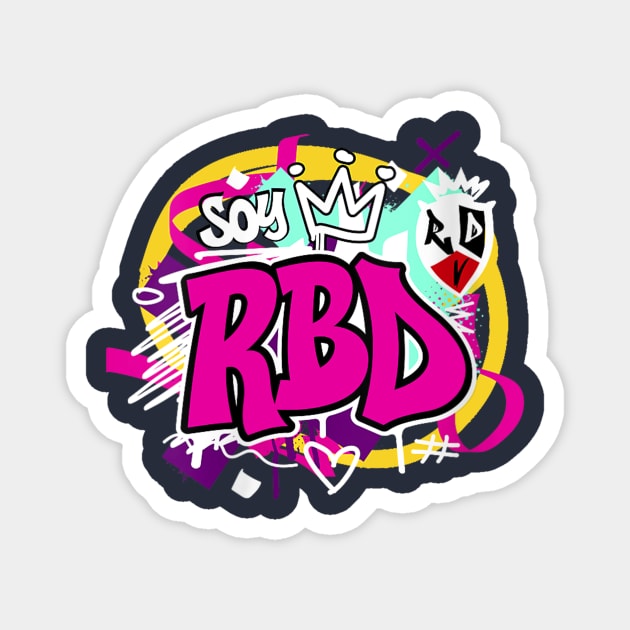 RBD Rebelde Tour 2023 Pink funny Magnet by craftydoartist