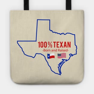 100% Texan Born and Raised Tote