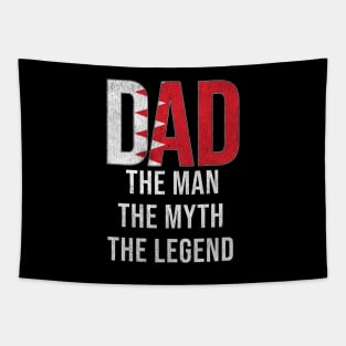 Bahraini Dad The Man The Myth The Legend - Gift for Bahraini Dad With Roots From Bahraini Tapestry