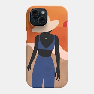 Woman at The Beach 2 Phone Case