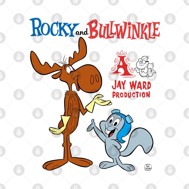 ROCKY AND BULLWINKLE by markscartoonart62