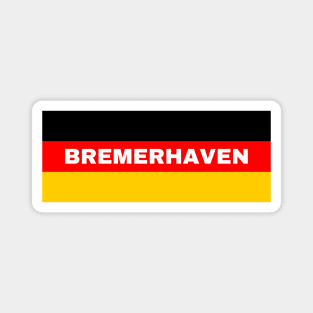 Bremerhaven City in German Flag Magnet