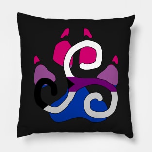 Bisexual/Demisexual Celticwolf Pillow