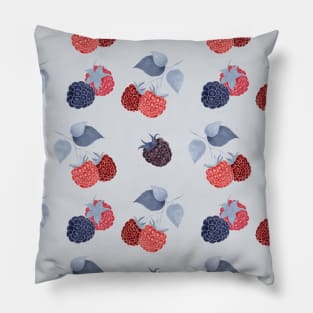 Strawberry Pattern with raspberries and blackberries Pillow