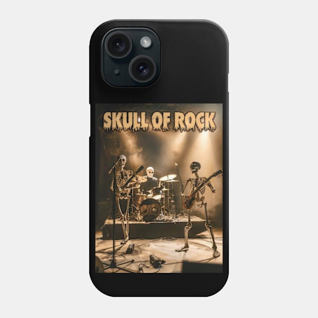 Skull of Rock Phone Case by Dec69 Studio