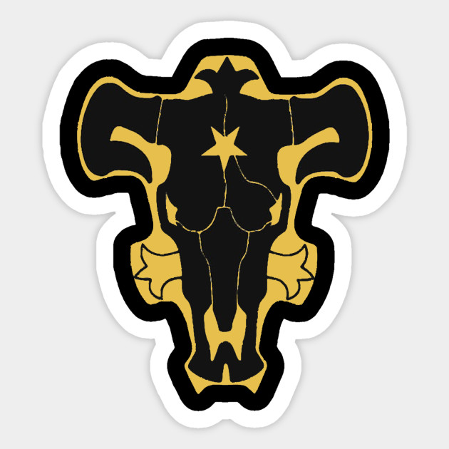 Black Bull Squad Logo Logo Sticker Teepublic