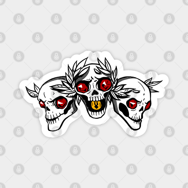 Underworld Hades Skulls Hades Aimant Teepublic Fr Symbols appear over every doorway in hades, giving the player a preview of what's waiting ahead. underworld hades skulls by illu